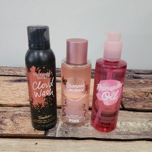 Victoria Secret Rosewater Oil Mist and foam wash bundle
